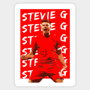 Steven Gerrard Illustration Sticker